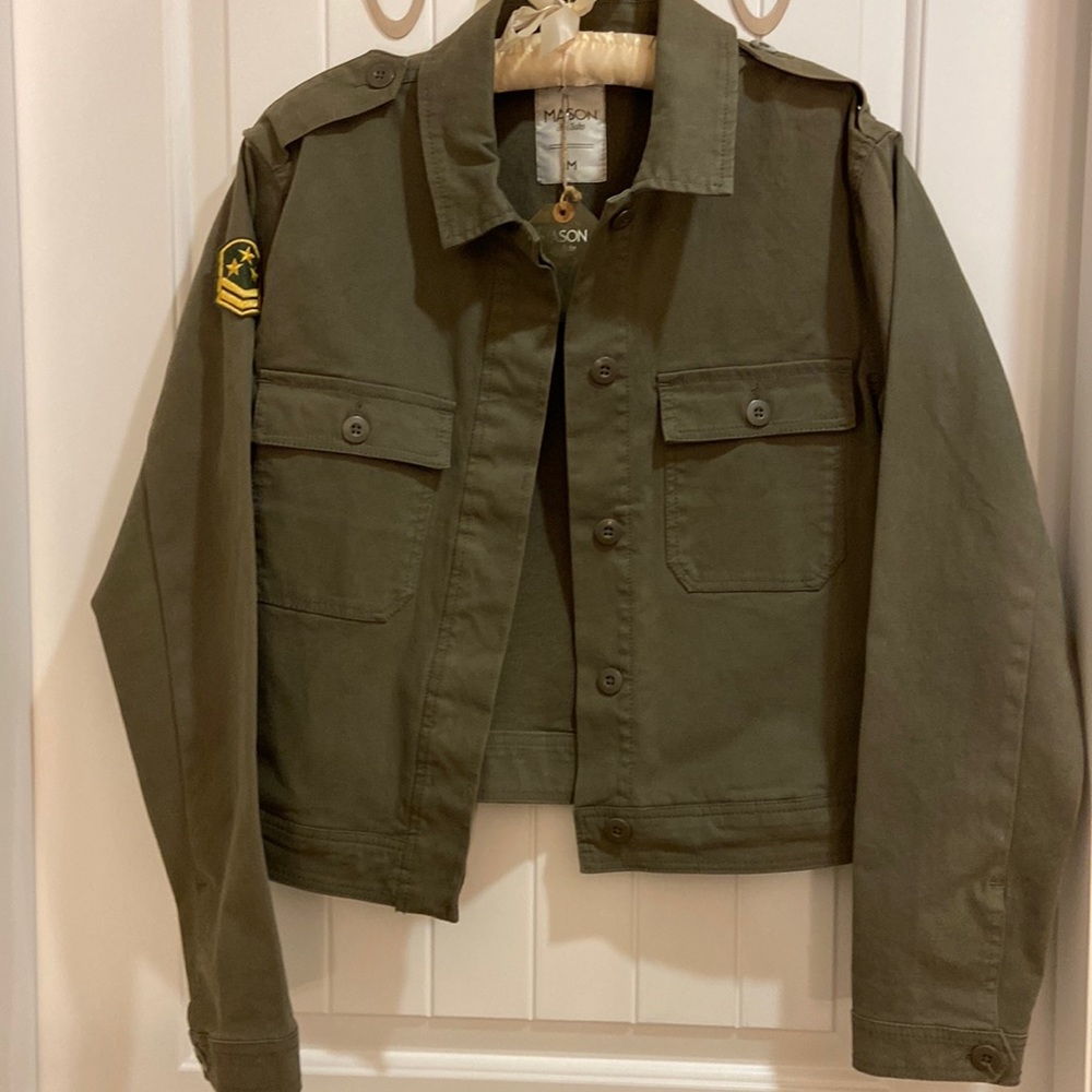 Green military khaki jacket - Picture 1 of 5